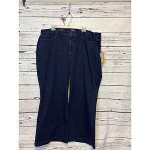 NYDJ Dark Blue Flare & Wide Leg Jeans